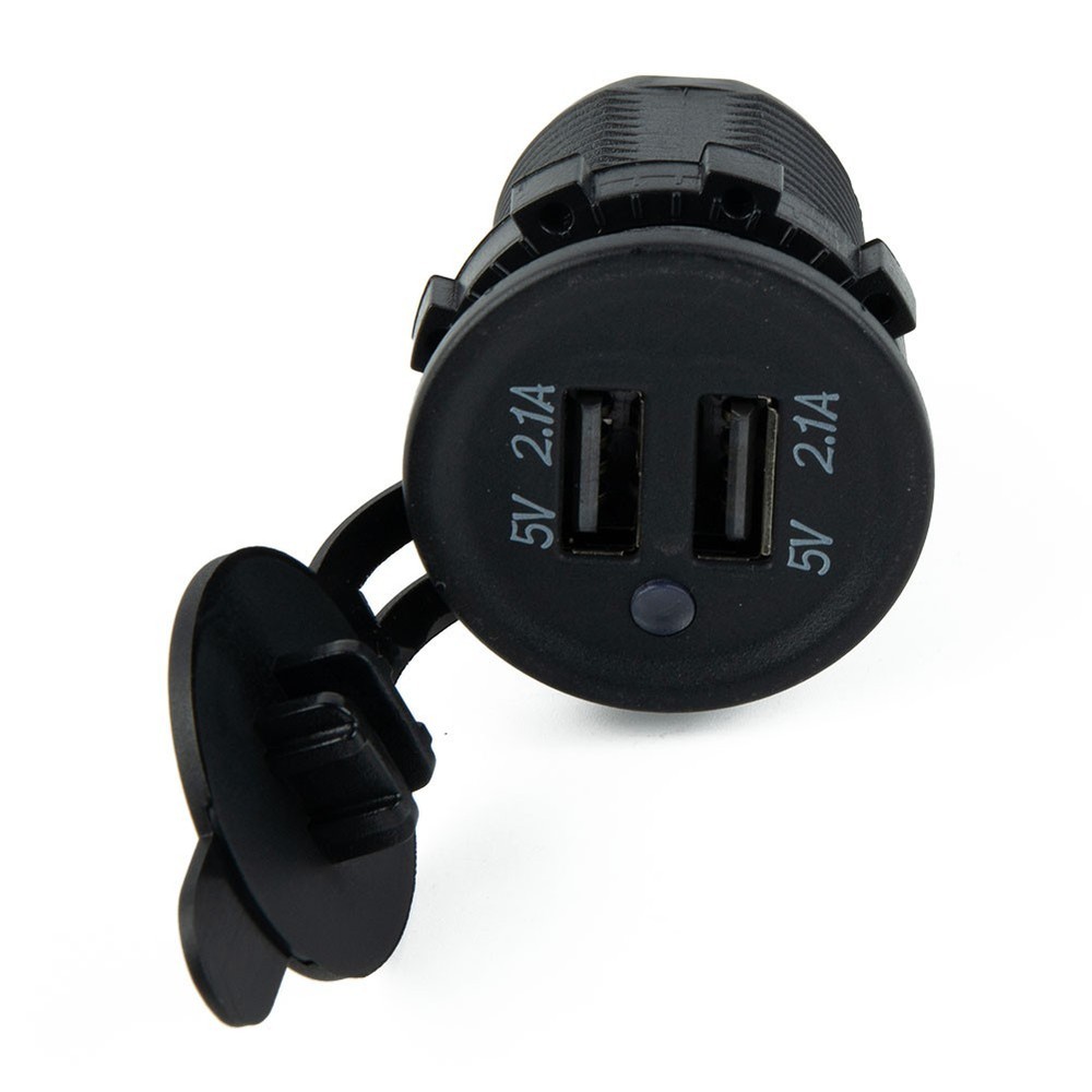 USB Socket Dual USB Chargers For 12-24V Voltage Vehicles USB Data Cable