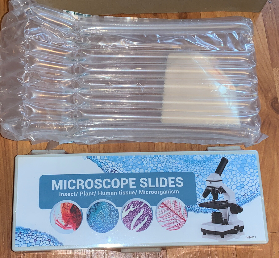 60 Microscope Slides with Specimens for Kids, Prepared Microscope Slides for ...