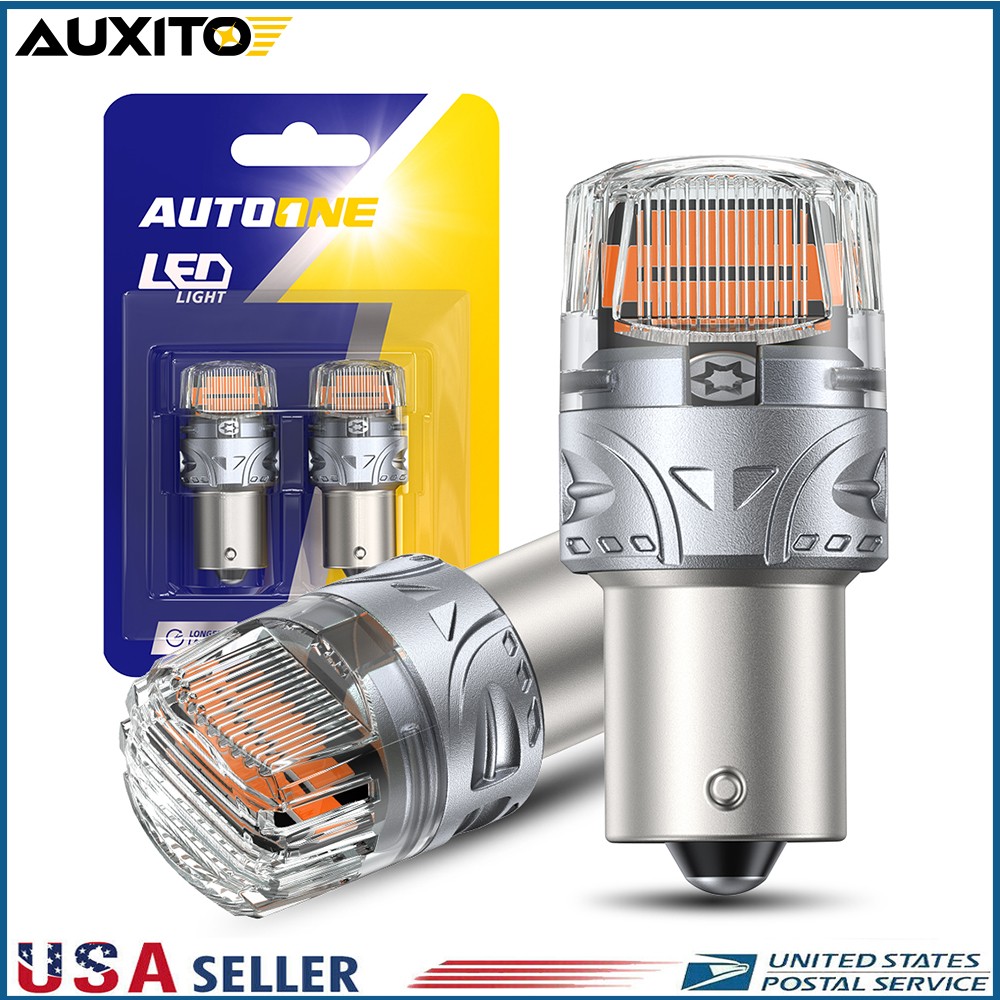 AUTOONE 1156 Amber Yellow LED Turn Signal Light Bulb Error Free Anti Hyper Flash