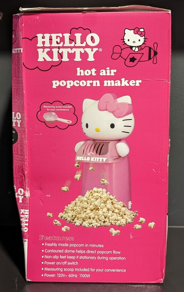 HELLO KITTY PINK ELECTRONIC AIR POPCORN MAKER MACHINE 2016 - NEW