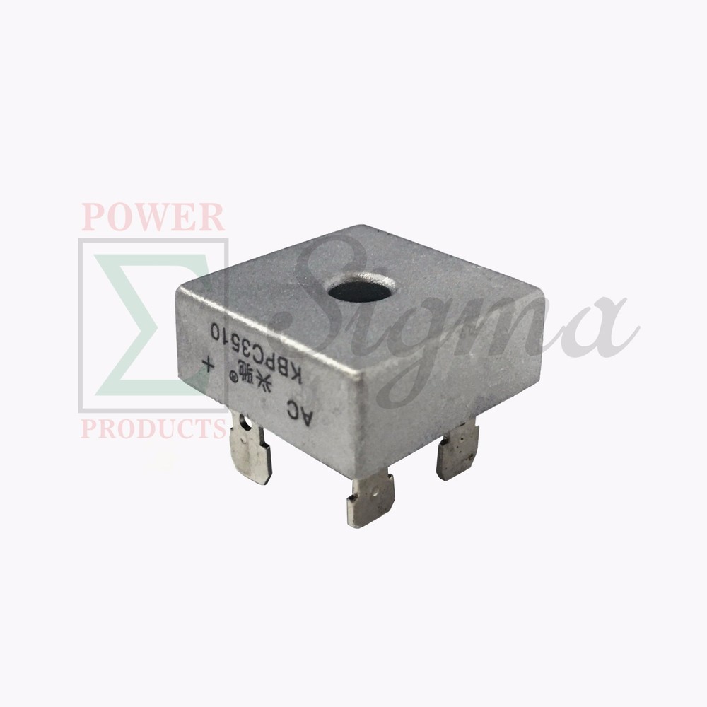 2 PCS KBPC3510 35A 1000V Single Phase Square Diode Bridge Rectifier Metal Case