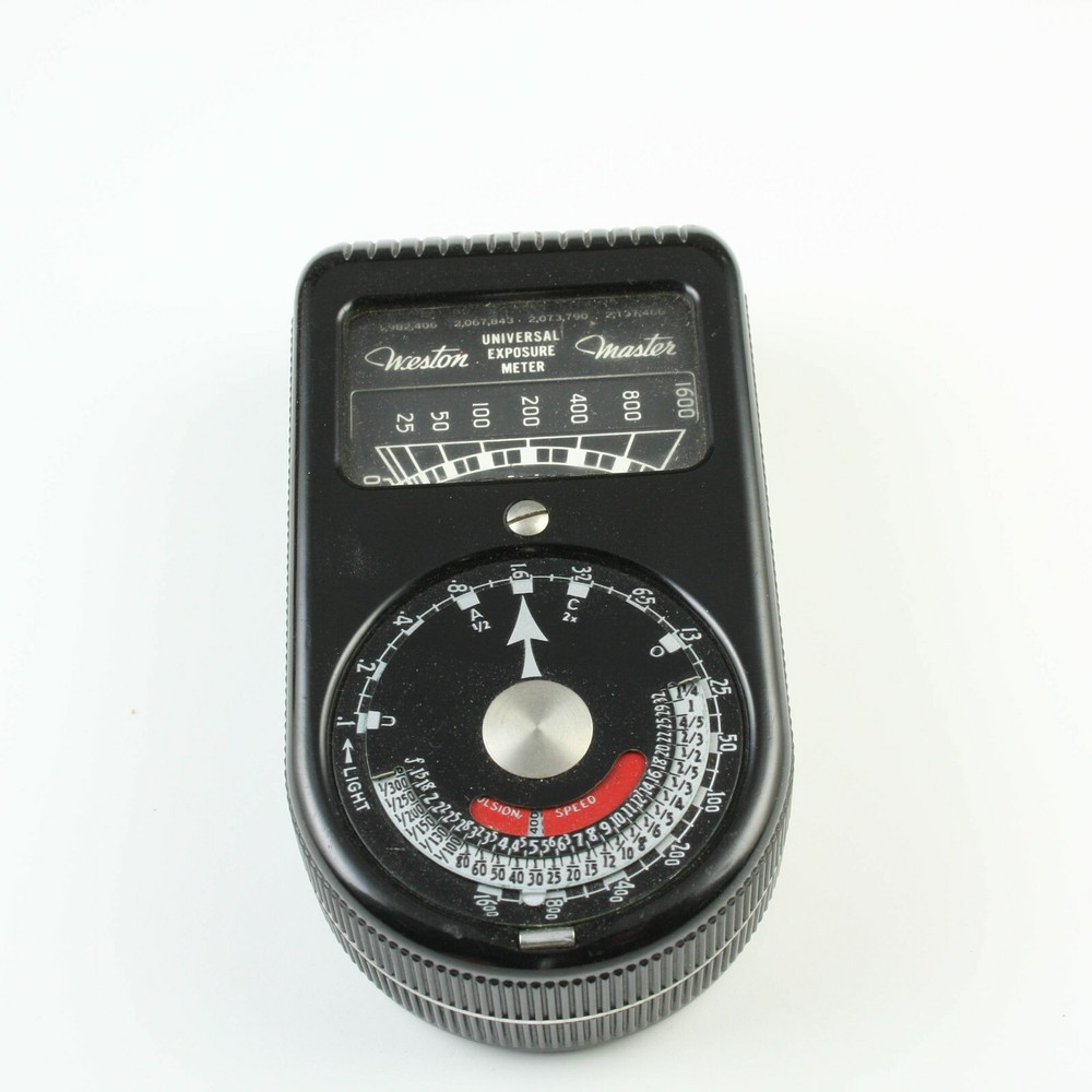 U202953 Weston Master Universal Exposure Meter Model 715 + Original Case TESTED
