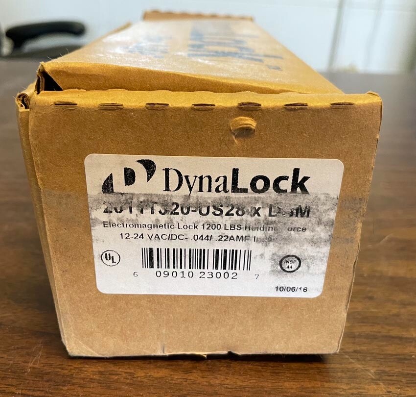 DynaLock 2011xTJ20/3000LCxTJ20 Surface Mount Electromagnetic Lock 1200Lb HF