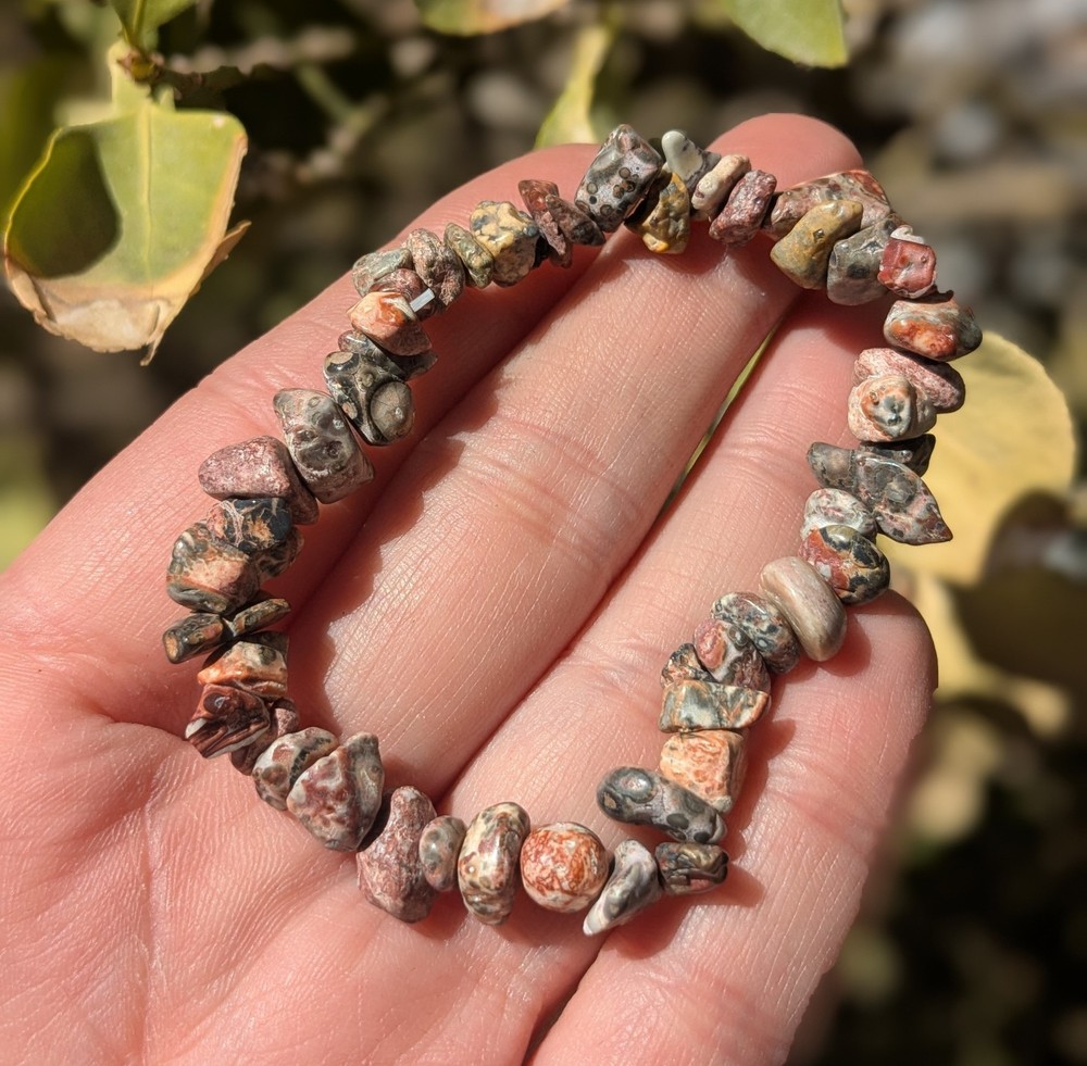 Agate Chip Beaded Bracelet