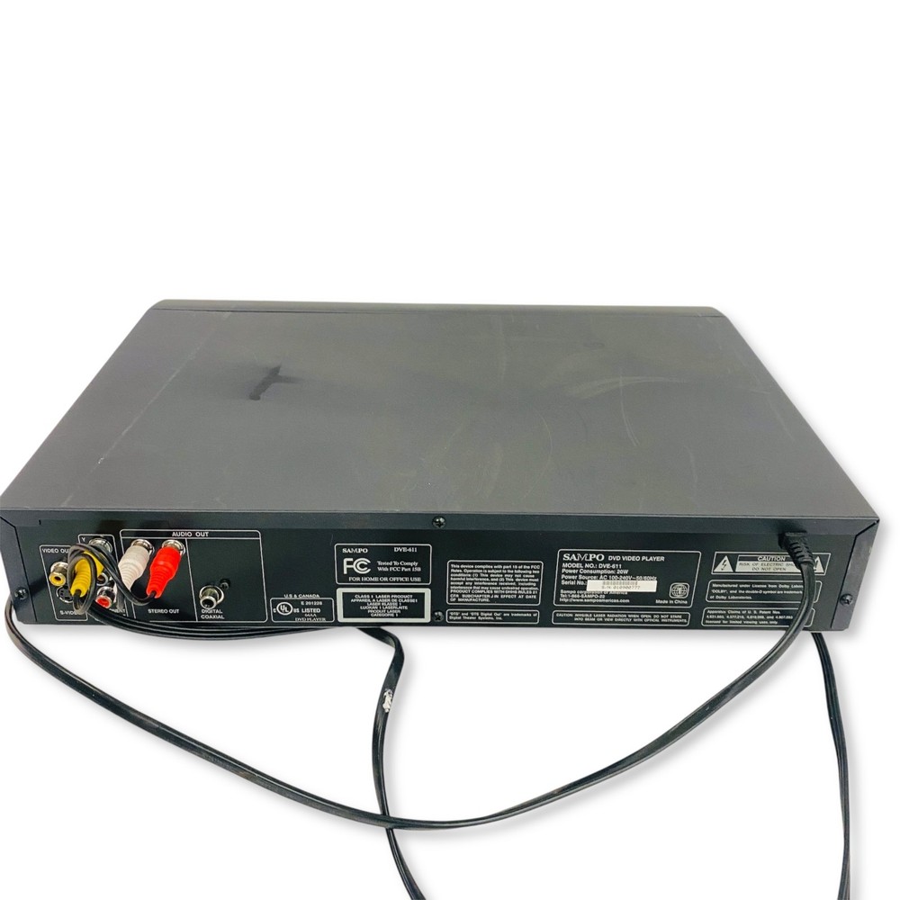 Sampo DVE-611 DVD SVCD VCD CD Player, Tested