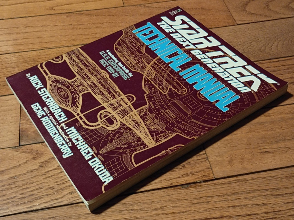 STAR TREK: Next Generation Technical Manual (SC Book, 1991, VG/EX)