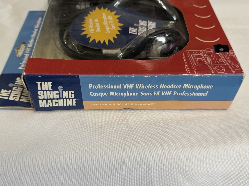 Singing Machine R-112 Professional VHF Headset Wireless Karaoke Microphone NEW