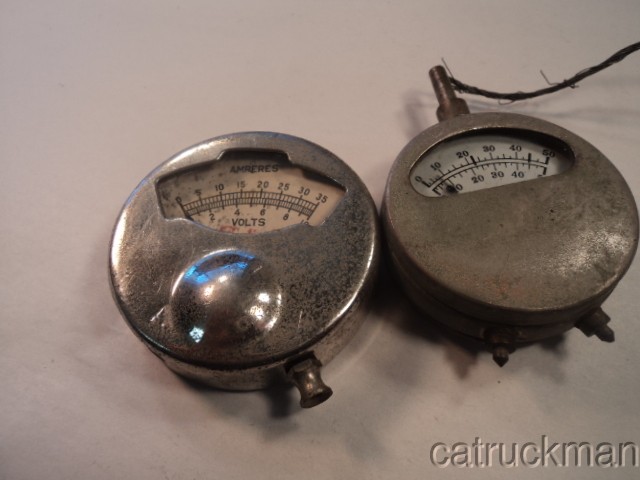 Antique Volt/Ammeters 2 pcs.
