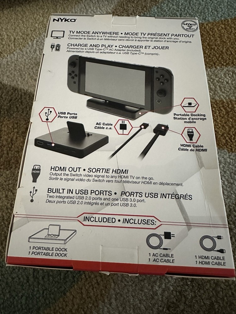 NYKO PORTABLE DOCKING KIT FOR SWITCH