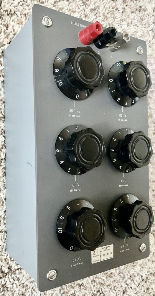 SHALLTRONIX 817C-01 Resistance Box, Decade Resistor (Shallcross)