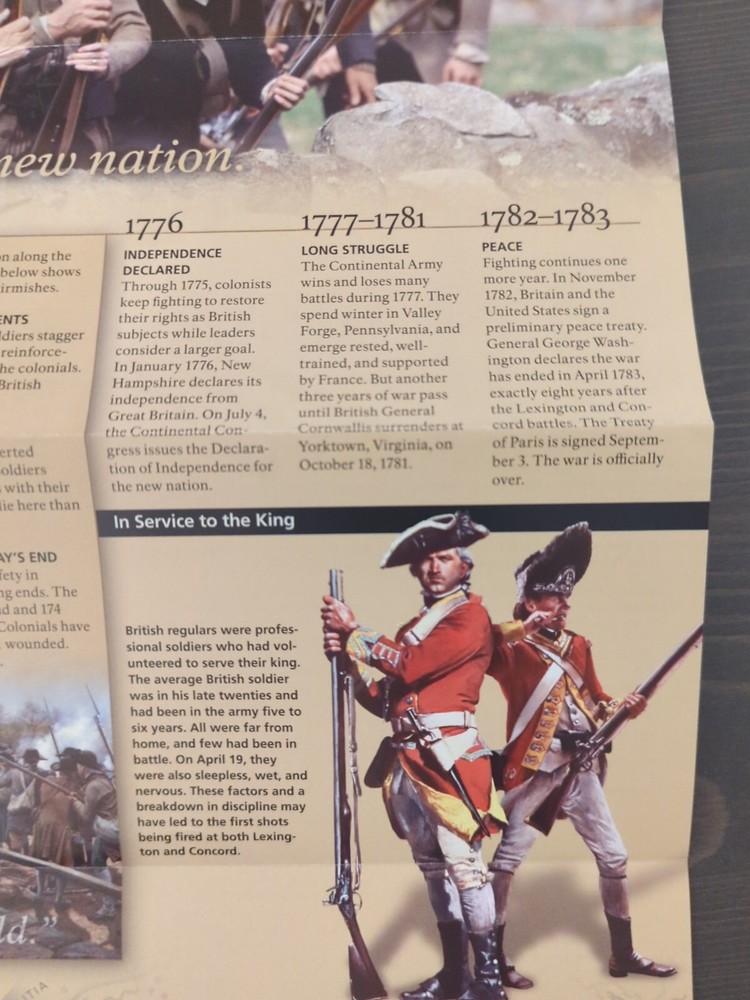 Minute Man National Historical Park Map & Brochure