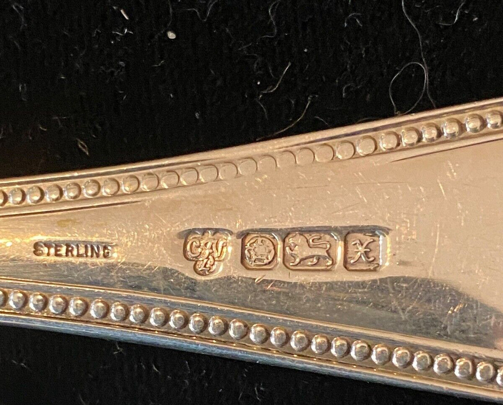 English Sterling Tomato Server / waffle server 9 1/2" C.J VANDER MAKER