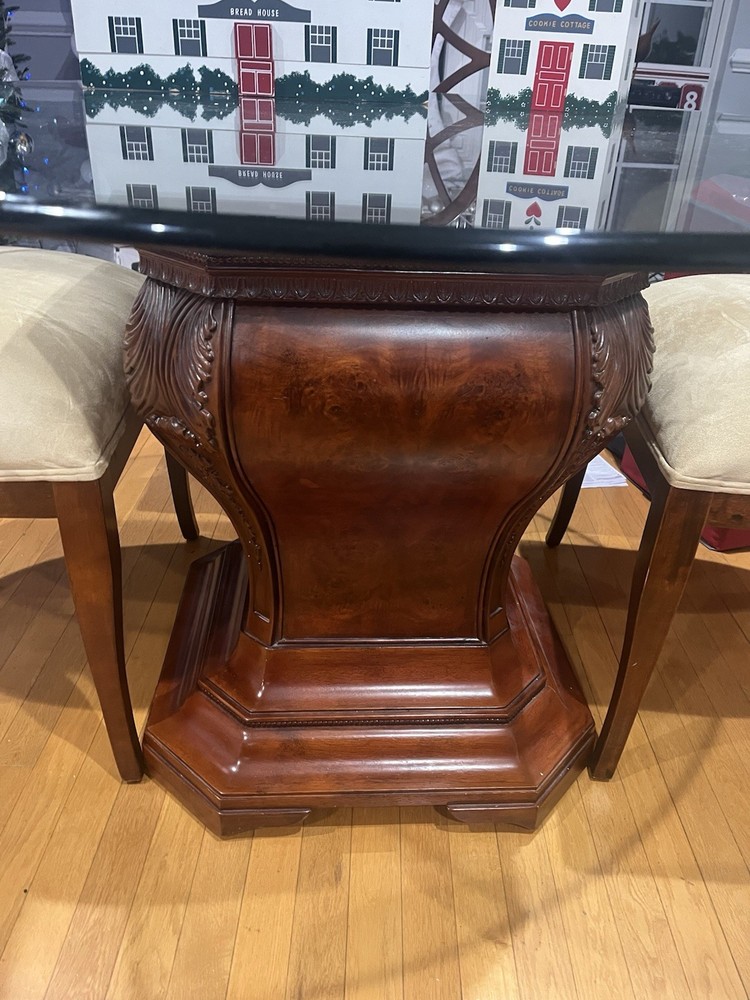 Five Piece Wood Base Dining Set