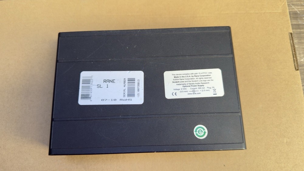 Rane Scratch LIVE 1 SL1 Digital DJ System Audio Interface Serato