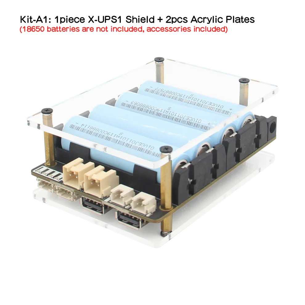 Geekworm 12V/5V Dual Output Universal SBC Stackable Compatible Raspberry Pi