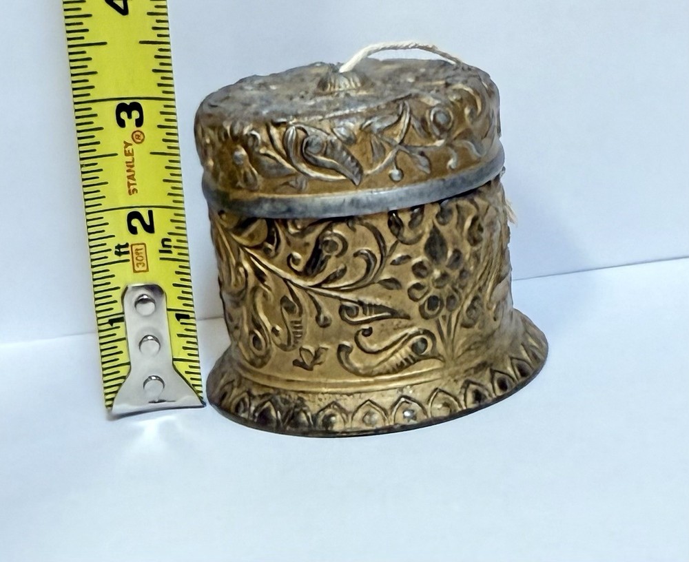 VICTORIAN ORNATE STRING HOLDER SEWING BOX