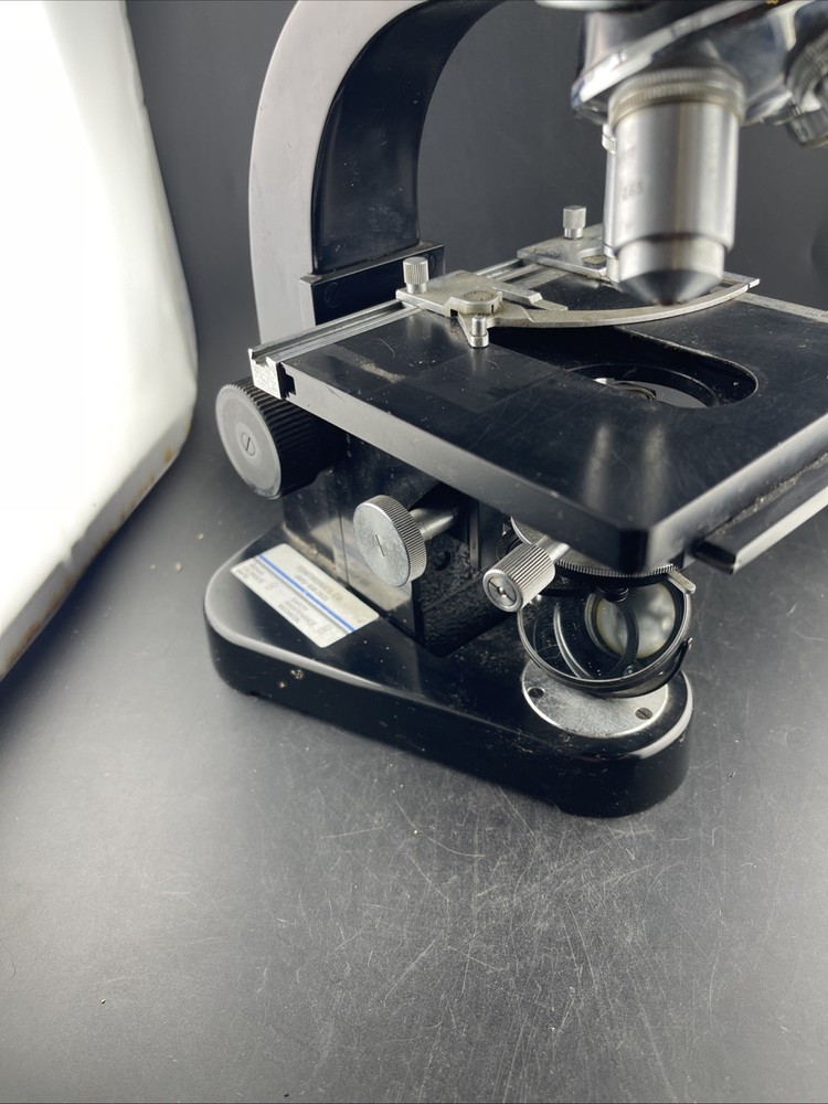 Ernst Leitz Wetzlar Binocular Microscope • Germany • 4 Objectives • Vintage Lab
