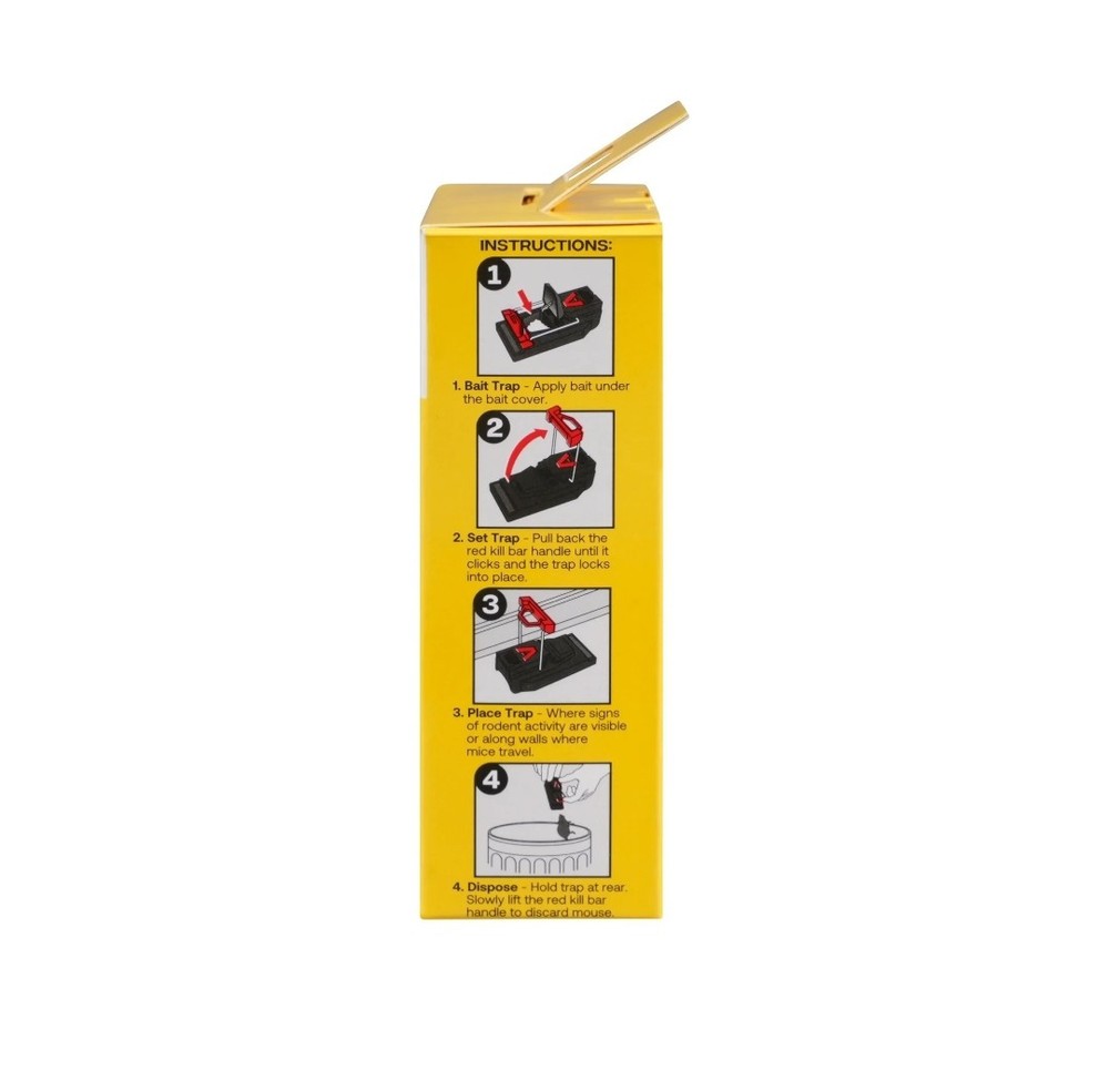 [2X] Victor 2-Pack Quick-Kill Mouse Trap (4 Total Traps) 0% Bait Theft [G1]