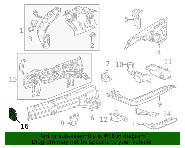 Genuine GM Rail End 60007865