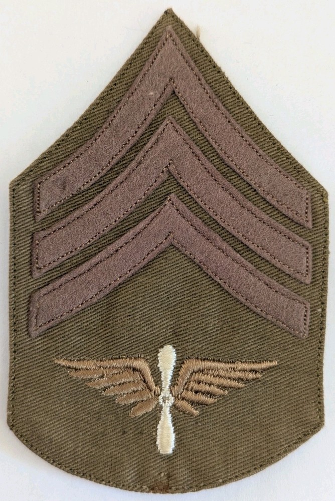 WW1 US Air Service Sergeant Chevron - Wing Prop USAS Rank TG