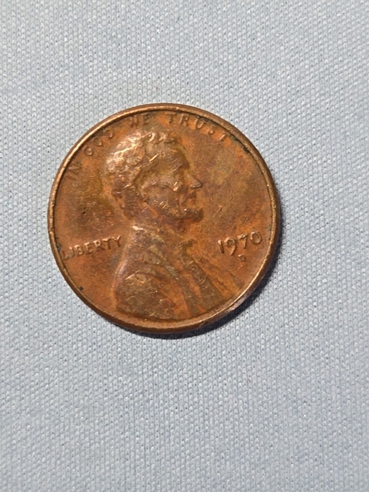 1970 D Lincoln Penny Cent Errors Floating Roof No FG
