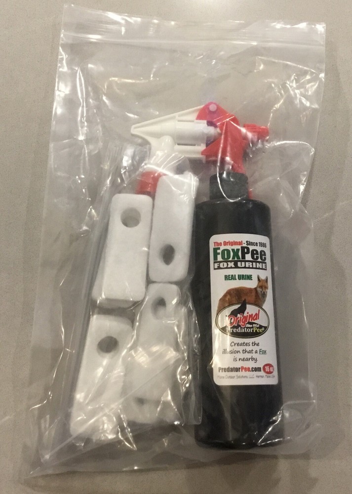 PredatorPee Original Fox 16oz Spray Bottle Combo with ScentTags
