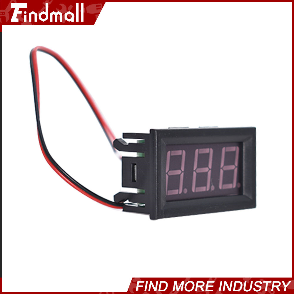3× DC 4.5-30V Blue LED 3Digital Display Voltage Meter Voltmeter Panel Motorcycle