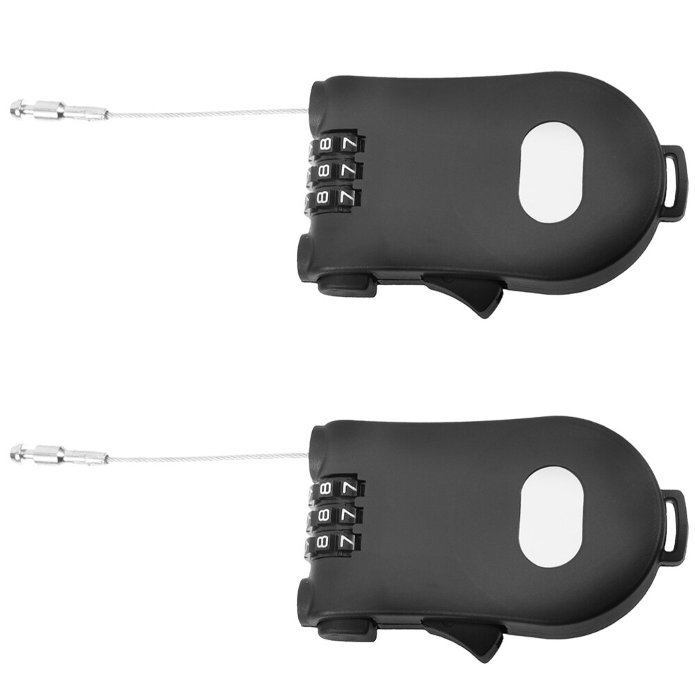 2 Pcs Adjustable Cable Security Combination Lock Steel Wire Password Rope