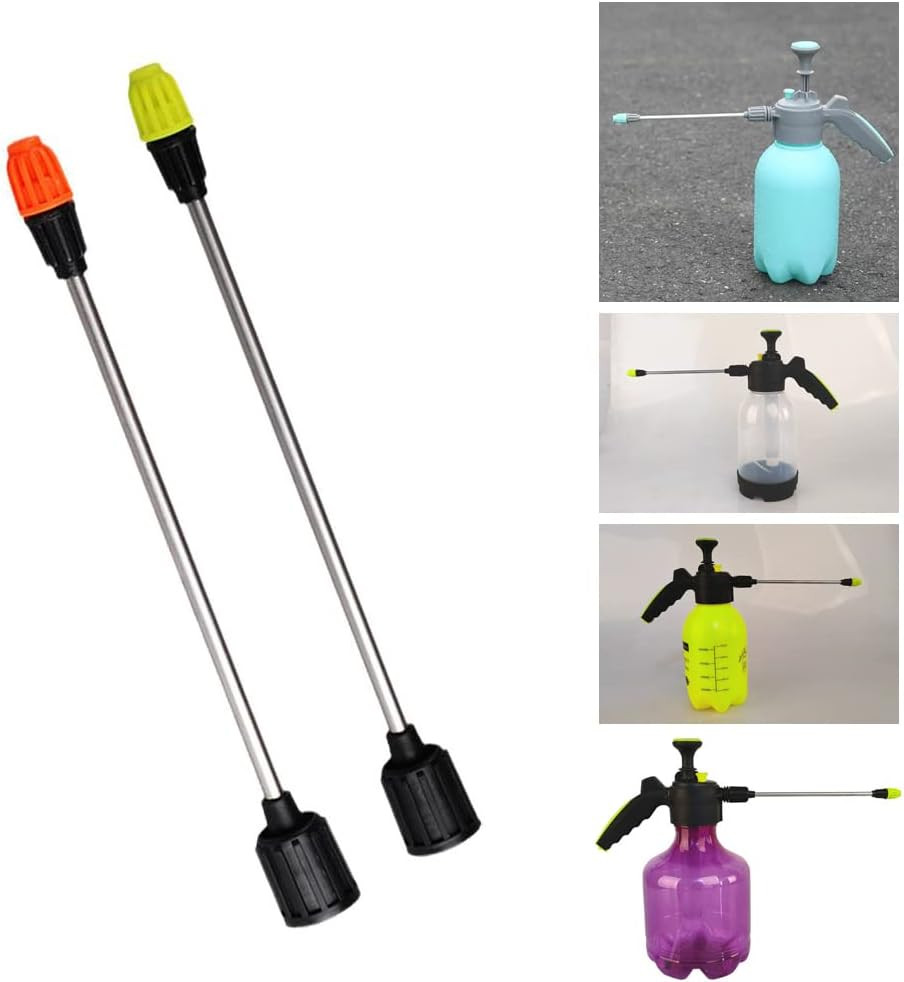 2 Pack Half-Gallon Garden Handheld Sprayer Nozzle Replacement with 10'' Exten...