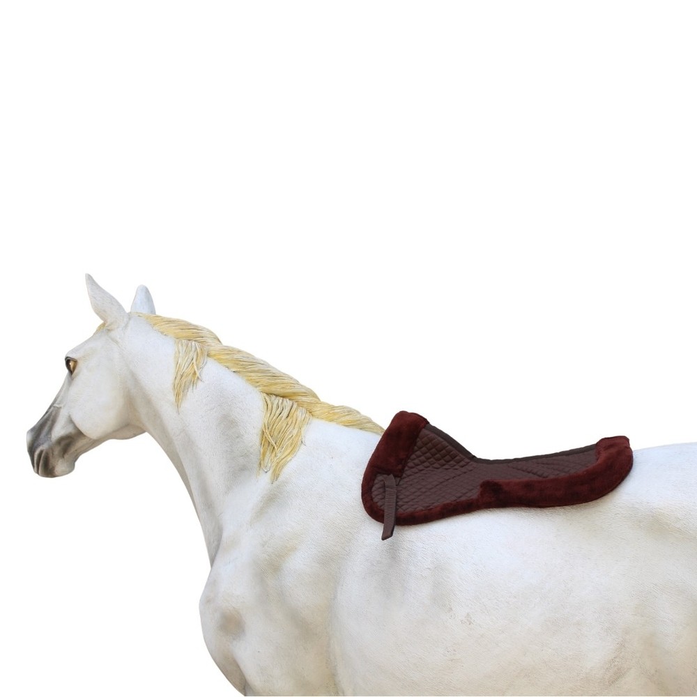 Half Pad for Saddle Correction Breathable, Non-Slip, Durable Quilted Design