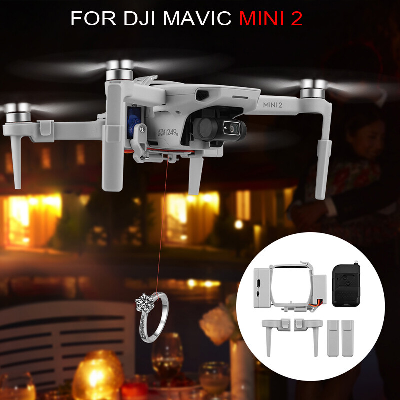 Air Drop Drone Thrower Release Device Kit for DJI Mavic Mini 2 for Bait Hook