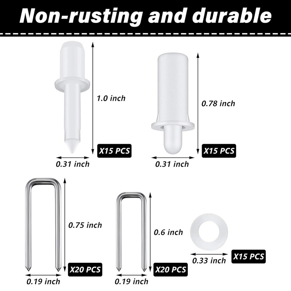 Plantation Shutter Repair Kits with Mixed Sizes for Window Shutter6885