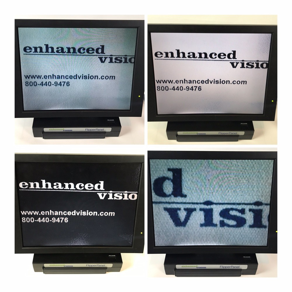 Enhanced Vision Flipper Panel Portable Electronic Low Vision CCTV w/ Case Works