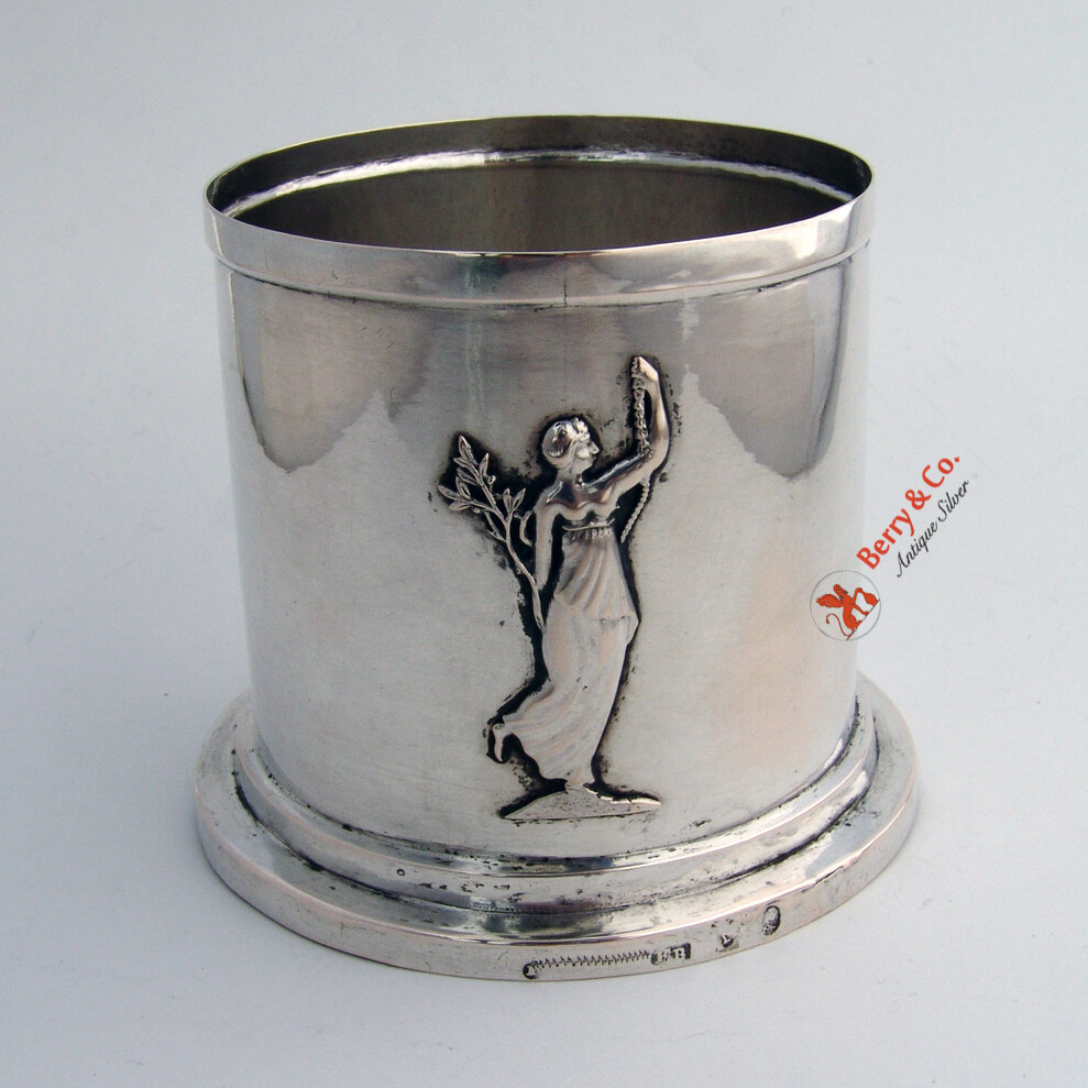 Wine Bottle Caddy Frame Renaissance Nuremberg 1800 12 1/2 Loth Silver