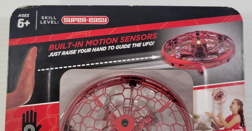*D) The Original Hover Drone Star 360° Motion Controlled UFO - Red