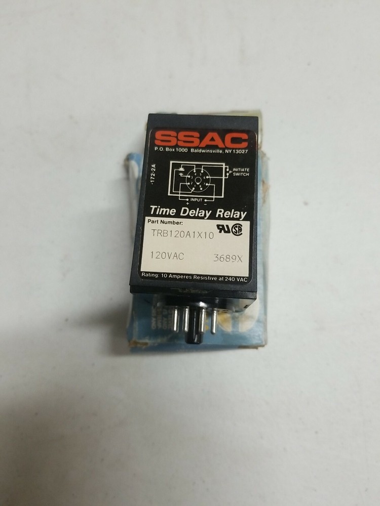 SSAC TRB120A1X10 SOLID STATE TIME DELAY RELAY (NOS)