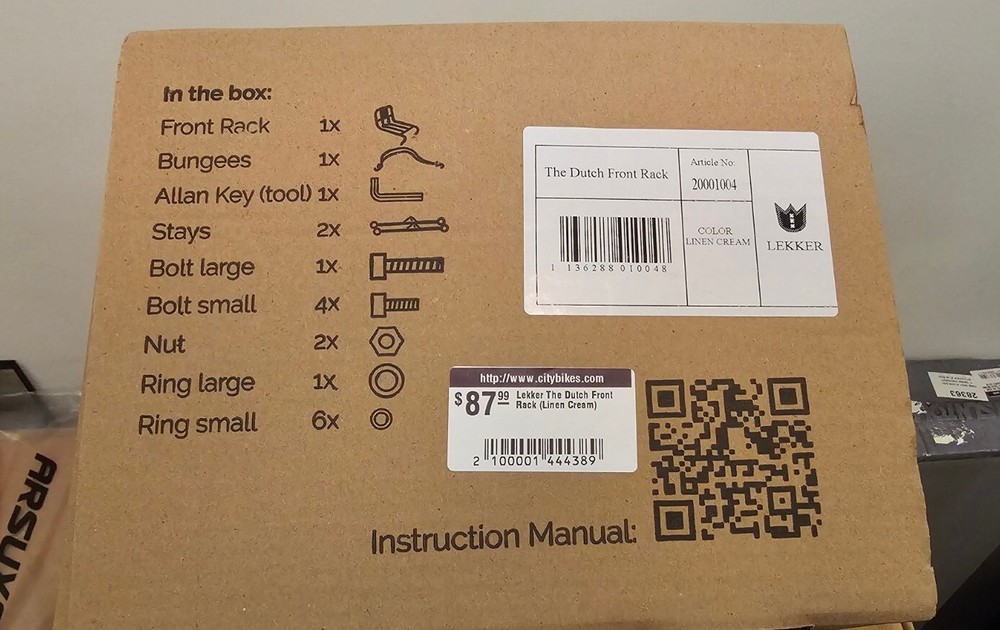 The Dutch Front Rack - Linen Cream