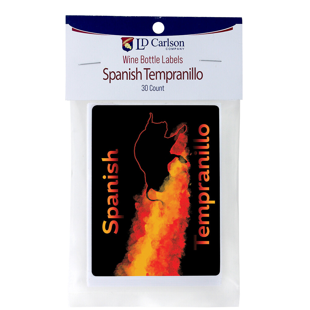 Spanish Tempranillo Wine Labels 30/Pack Varietal Collection