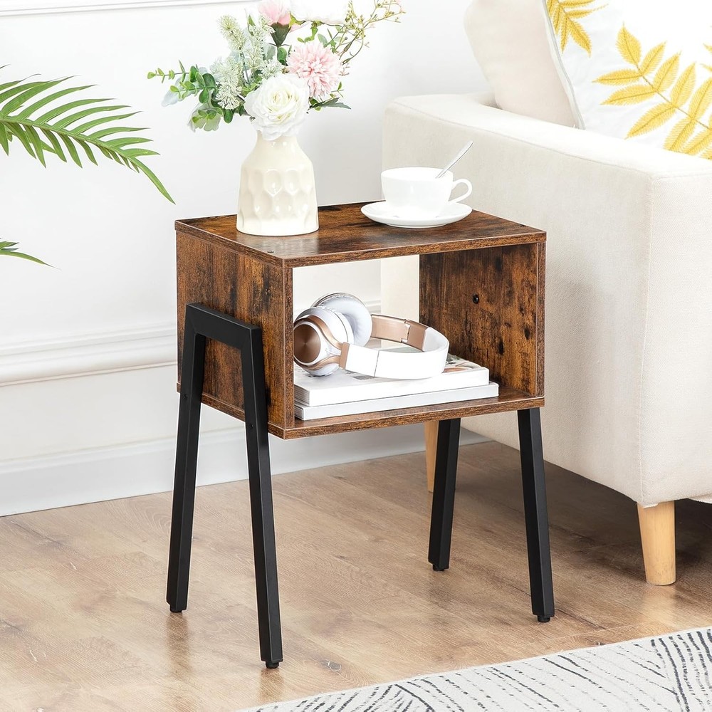 Nightstands Set of 2 Stackable End Table Side Table Bedside Tables W/ Open