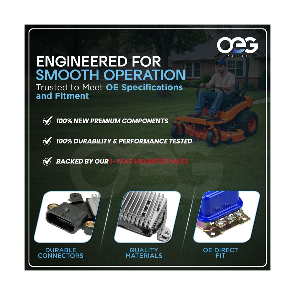 OEG Parts New Generator Regulator Compatible With 12 Volt Solid State Circut ...