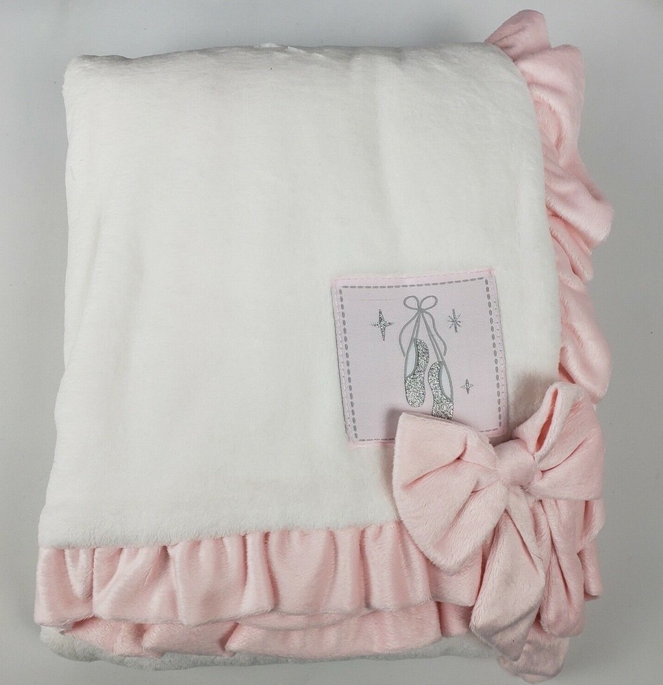 Ballerina Bows 5pc. (includes Blanket) Crib Bedding Set by NoJo
