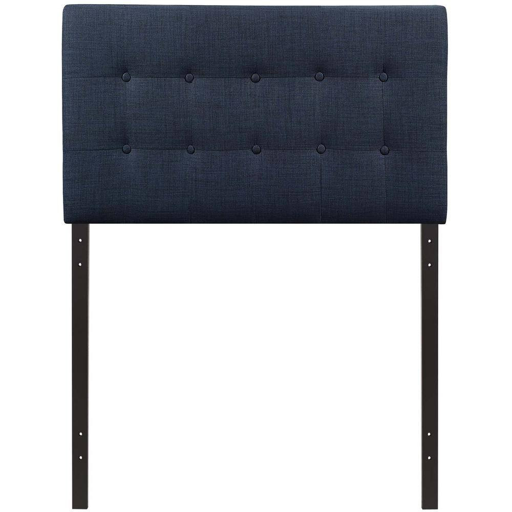 Emily Navy Twin Upholstered Fabric Headboard