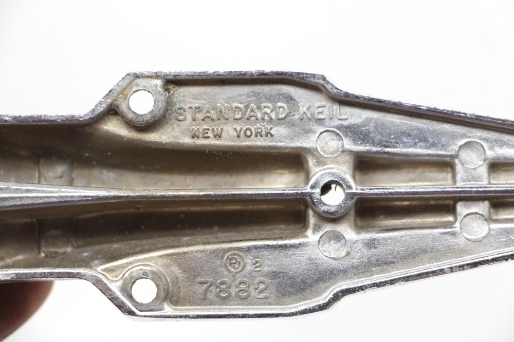 Vintage 6 in. Chrome Brass Ice Box Door Hinge