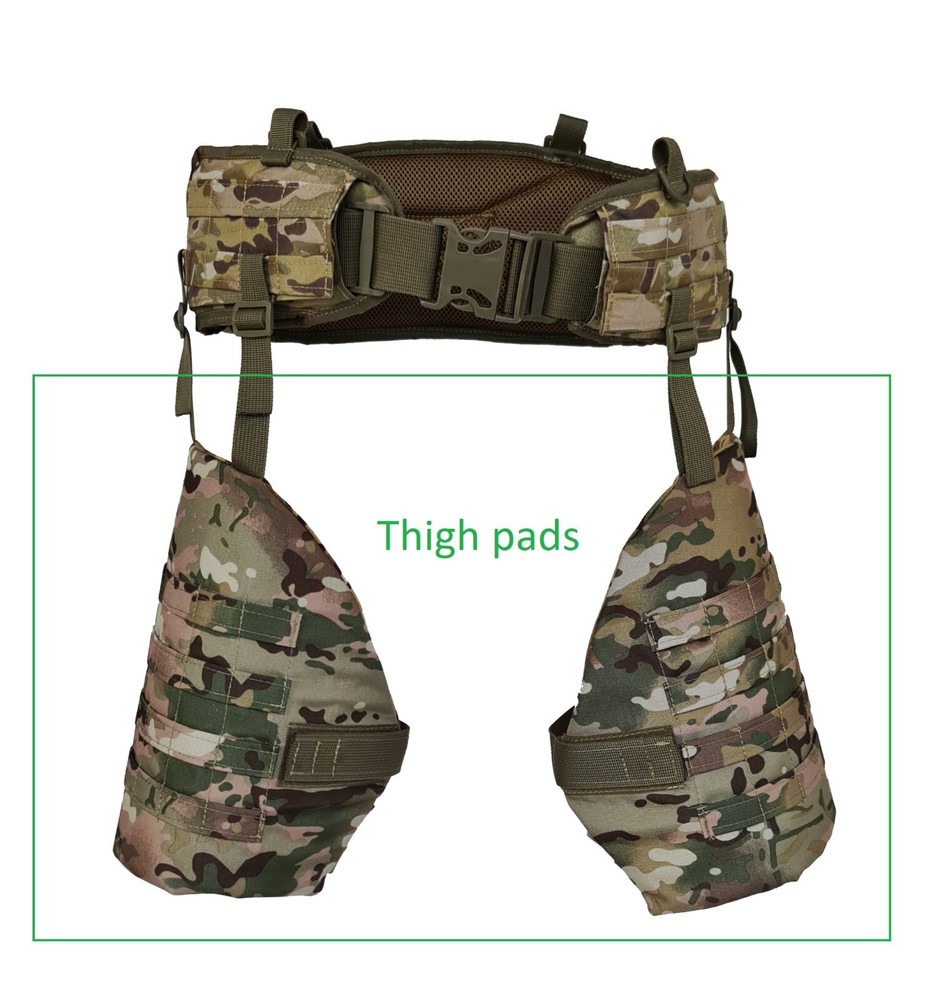 Tactical Thigh Platform Multicam CP Large Drop Leg Rig Set Empty Chassis Kinetic