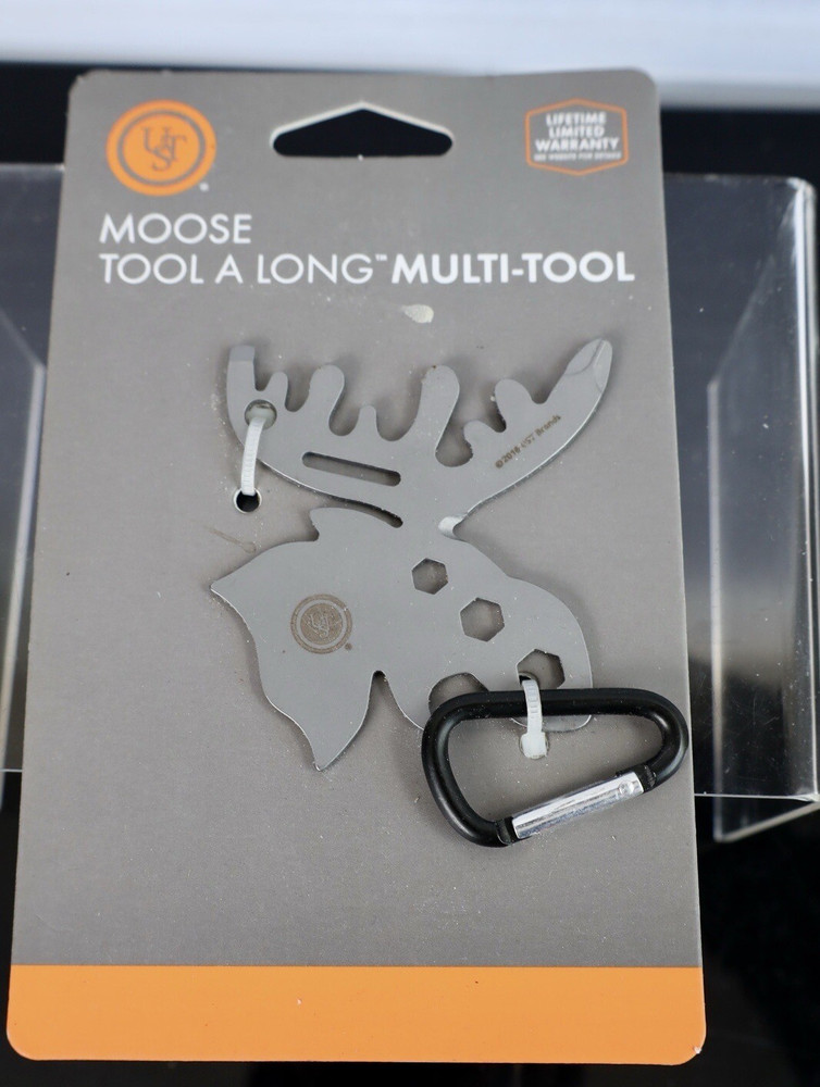 UST Moose Tool-a-Long Multi-Tool – Stainless Pocket Gadget Reindeer Shape NEW
