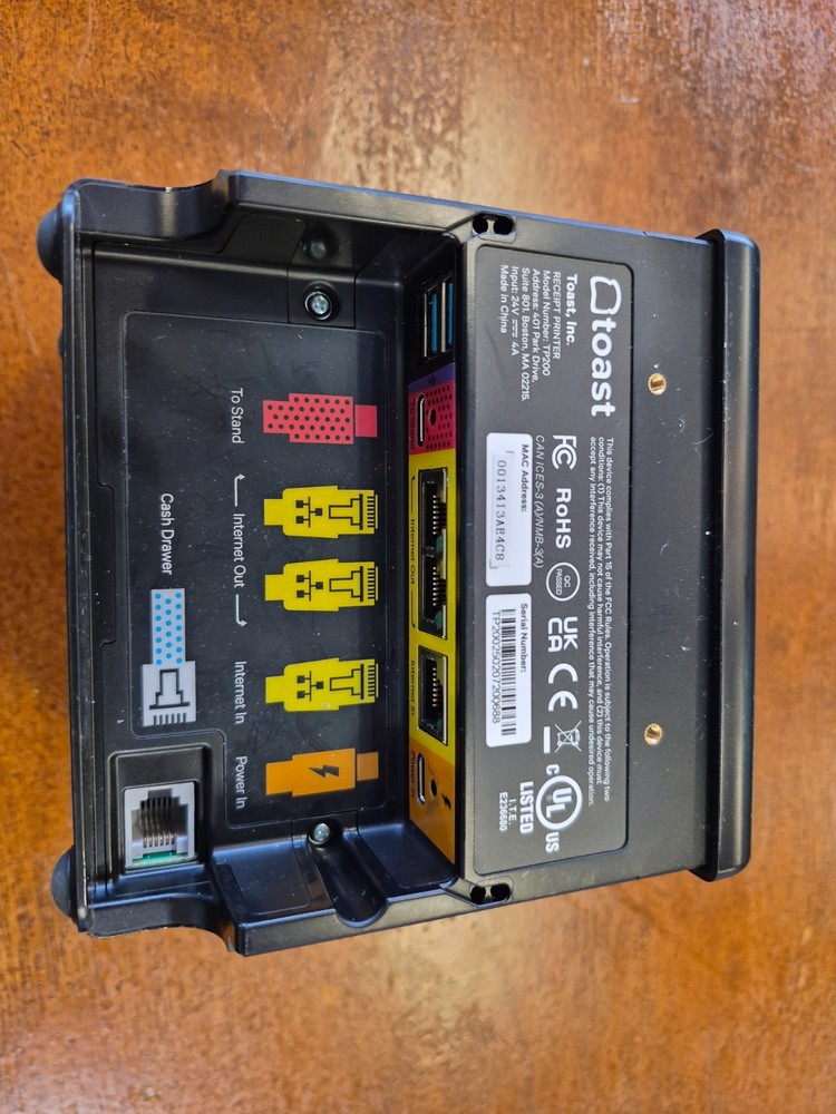 Toast Flex POS System Touch Screen w/ Printer, card reader & Cables