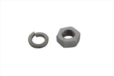 Chrome Hex Nut and Lock Washer Set fits Harley Davidson
