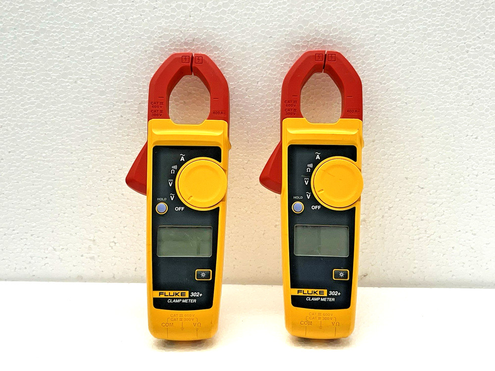 Fluke 302+ Digital Clamp Meter - LOT OF 2