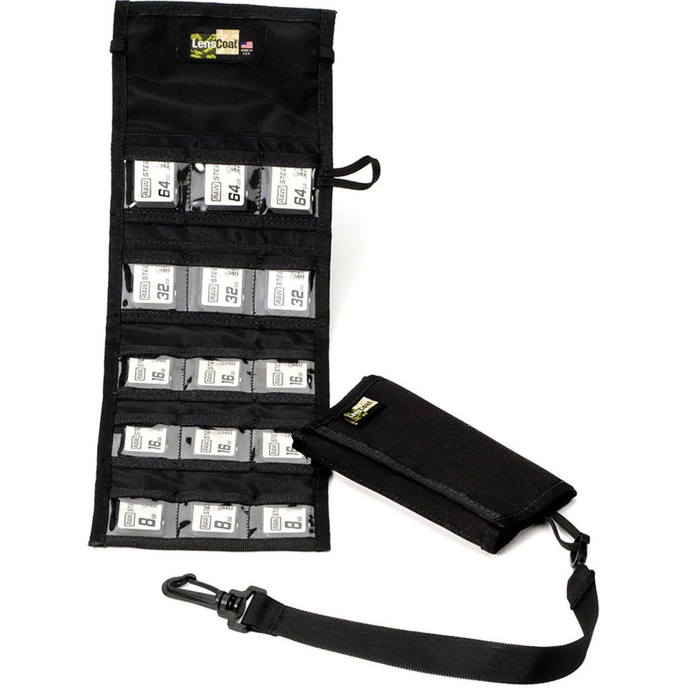 LensCoat SD15 Memory Wallet, Black