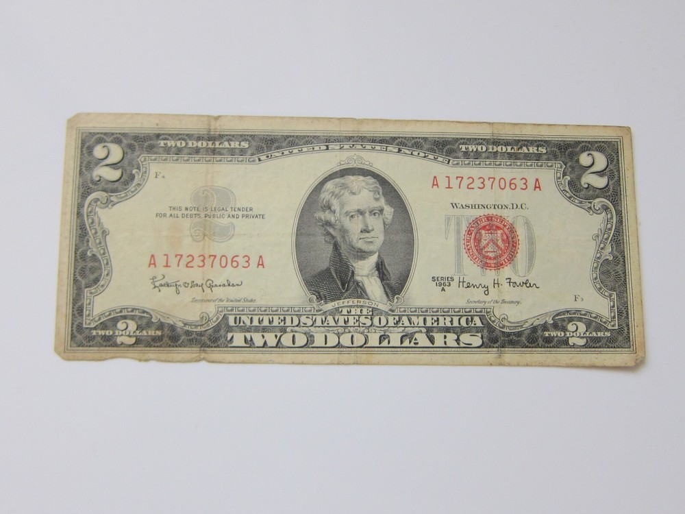 1963 $2 Red Seal #17237063